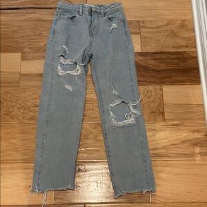 Refuge Distressed Light Blue Jeans